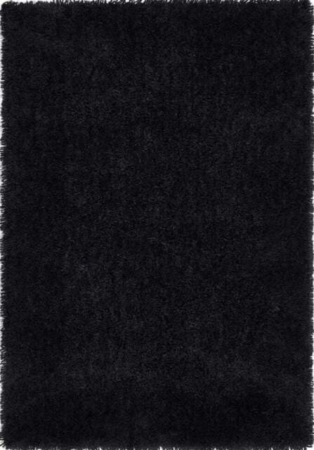 Rackhams Chicago Black Shaggy Rug - 200X290 cm - image 1