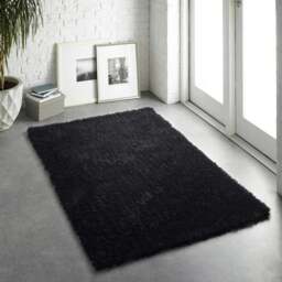 Rackhams Chicago Black Shaggy Rug - 200X290 cm - thumbnail 3