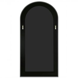Rackhams Modern Black Metal Archtop Full Length Mirror 200cm x 100cm - thumbnail 3
