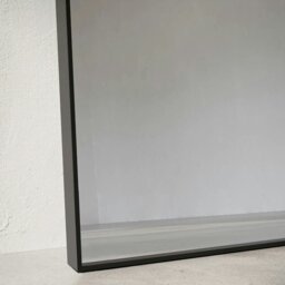 Rackhams Modern Black Metal Archtop Full Length Mirror 200cm x 100cm - thumbnail 2