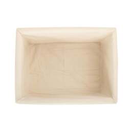 Rackhams Whitewash White Lined Wicker Storage Basket - Extra Large - thumbnail 6