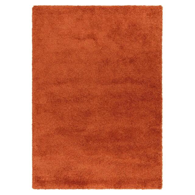 Rackhams Atlas Orange Shaggy Rug - 120x170cm - image 1