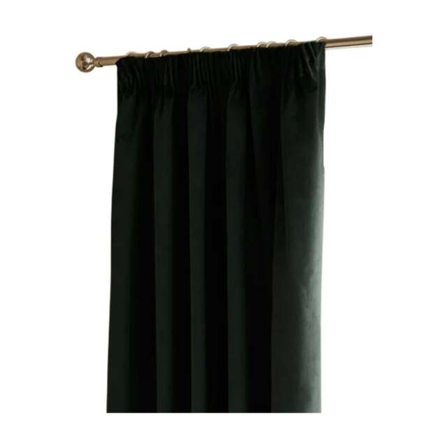 Rackhams Ultimate Velvet Eyelet Curtains - Black - 229cm x 137cm - Black - 100% Polyester - image 1