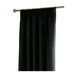 Rackhams Ultimate Velvet Eyelet Curtains - Black - 229cm x 137cm - Black - 100% Polyester - thumbnail 1