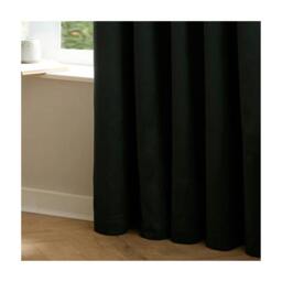 Rackhams Ultimate Velvet Eyelet Curtains - Black - 229cm x 137cm - Black - 100% Polyester - thumbnail 2