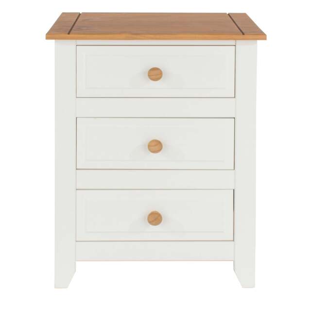 Rackhams Capri 3-Drawer Bedside Cabinet - image 1