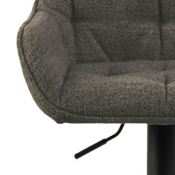 Rackhams Brooke Swivel Bar Stool with Height Adjustable Function in Taupe Set of 2 - 1 - thumbnail 6