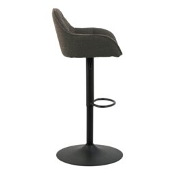 Rackhams Brooke Swivel Bar Stool with Height Adjustable Function in Taupe Set of 2 - 1 - thumbnail 3