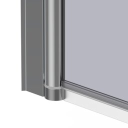 Rackhams 4mm Thickness Tempered Glass Shower Screen - Grey - thumbnail 5