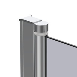 Rackhams 4mm Thickness Tempered Glass Shower Screen - Grey - thumbnail 4
