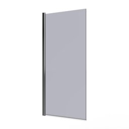 Rackhams 4mm Thickness Tempered Glass Shower Screen - Grey - thumbnail 3