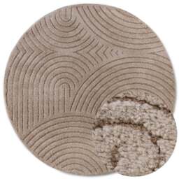Rackhams New York Design Panglao Brown Rug - Ø 200 cm