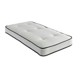 Rackhams Damask EasyClean Double Life Dual Sided Tufted Mattress - White - 1 - 2ft6 Small Single Mattress (75cm x 190cm) - thumbnail 2