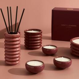 Rackhams Zesty Lemons Contemporary Kiln Range - Candles - Small - Olive - Elderflower & Coconut - thumbnail 2