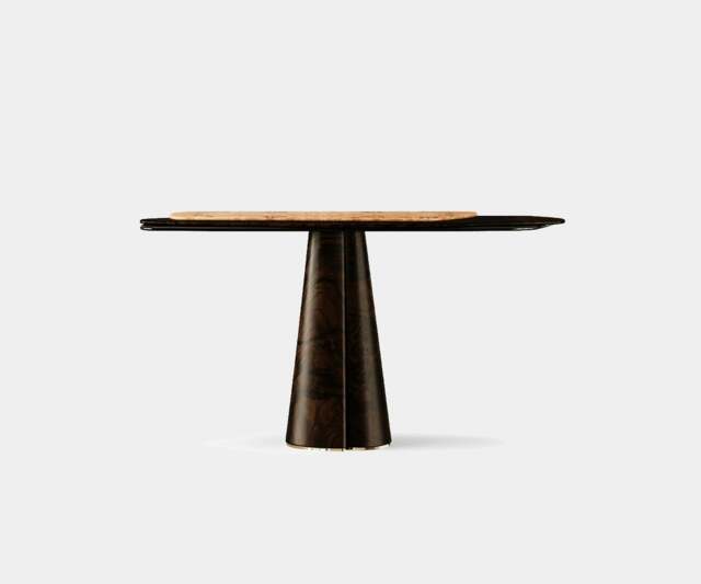 Rackhams Ankar Console Table: Luxury in Poplar Root Venner & Brass - image 1