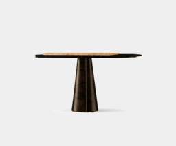 Rackhams Ankar Console Table: Luxury in Poplar Root Venner & Brass - thumbnail 1