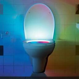 Rackhams Techno Motion-Activated Toilet Night Light - Plastic