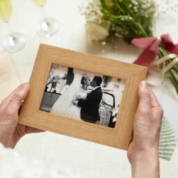 "Rackhams Solid Oak Picture Frame - 6 x 4"" + Print" - thumbnail 2