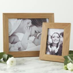 "Rackhams Solid Oak Picture Frame - 6 x 4"" + Print" - thumbnail 4