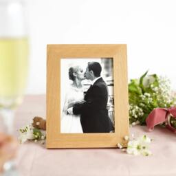 "Rackhams Solid Oak Picture Frame - 6 x 4"" + Print"