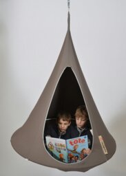 Rackhams Bebo Hanging Chair - Taupe - thumbnail 2