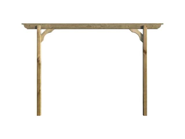 Rackhams Screen Pergola, Plant Climbing Arbour - Longhorn Sculpted Brace - Natural (Light Green) - One Row Kit - 2.4m - image 1