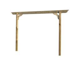 Rackhams Screen Pergola, Plant Climbing Arbour - Longhorn Sculpted Brace - Natural (Light Green) - One Row Kit - 2.4m - thumbnail 4