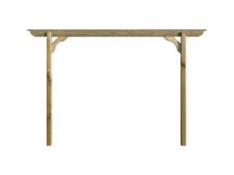 Rackhams Screen Pergola, Plant Climbing Arbour - Longhorn Sculpted Brace - Natural (Light Green) - One Row Kit - 2.4m