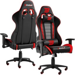 Rackhams Sentinel Elite PC Gaming Chair - Red - PU - PC Gaming Chair
