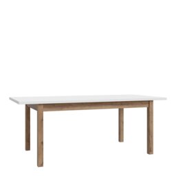 Rackhams Wensley Dining Table in Light Grey and Oak - Brown - No - Gey - thumbnail 3