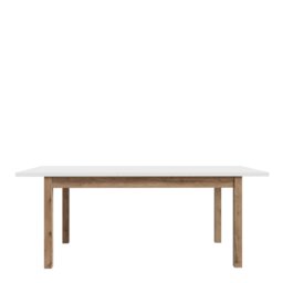Rackhams Wensley Dining Table in Light Grey and Oak - Brown - No - Gey - thumbnail 4