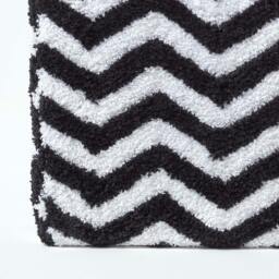 Rackhams Chevron Cube Pouffe Tufted Cotton - 36 x 36 x 38 cm - Grey & Yellow - thumbnail 5