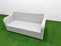 Rackhams PE Rattan Lounge Sofa Set 9 Seater Outdoor Garden Furniture Set with Square Coffee Table 3 Seater Sofa Light Grey - thumbnail 4