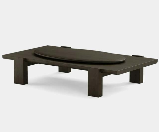 Rackhams Dolmen Aspen Centre Table: Contemporary Celestial Design with Premium Oak - image 1