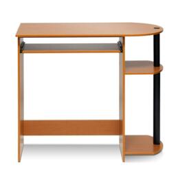 Rackhams BK Easy Assembly Computer Desk, Light Cherry Crafted for Practical Use and Stylish Living Spaces - 14098R1LC - thumbnail 1