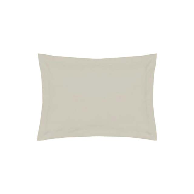 Rackhams 200 Thread Count Egyptian Cotton Oxford Pillowcase - Oyster - One Size - Oyster - 100% Egyptian Cotton - image 1