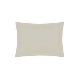 Rackhams 200 Thread Count Egyptian Cotton Oxford Pillowcase - Oyster - One Size - Oyster - 100% Egyptian Cotton - thumbnail 1