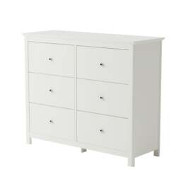 Rackhams Nairn 3 + 3 Wide Chest of Drawers - White - thumbnail 4
