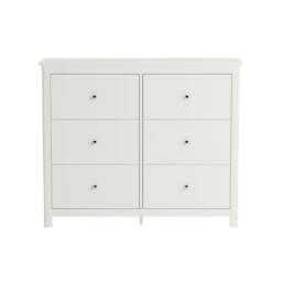 Rackhams Nairn 3 + 3 Wide Chest of Drawers - White - thumbnail 5