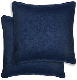 Rackhams Pair of Vogue Textured Double Sided Zip Opening Piped Edge Cushion Covers - 43x43cm - Cases Only - Grey - thumbnail 6