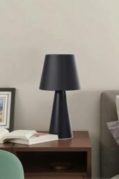 Rackhams Nordic-style Rechargeable Dimmable Table Lamp Night Light - Black - One Size - thumbnail 4