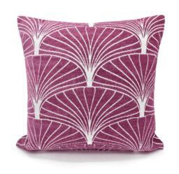 Rackhams Luxury Chenille Pattern Cushion - 43cm x 43cm - Teal - thumbnail 4