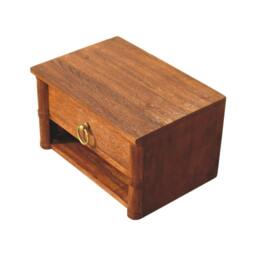 Rackhams Solid Wood Box Frame Wall Nightstand - thumbnail 5