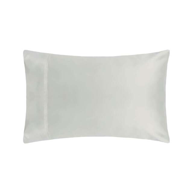 Rackhams 200 Thread Count Egyptian Cotton Housewife Pillowcases (Pair) - Platinum - One Size - Platinum - 100% Egyptian Cotton - image 1
