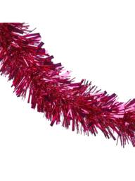 Rackhams 1.8m Hot Pink Christmas Tinsel Garlands, Multi-Pack PVC Decoration for Trees and Home Styling - Pink - Christmas tinsel - 1.8M - thumbnail 3