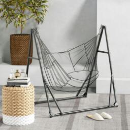 Rackhams Foldable Hammock Stand, 2 in 1 Hammock Net Stand, Hammock Chair Stand - thumbnail 1