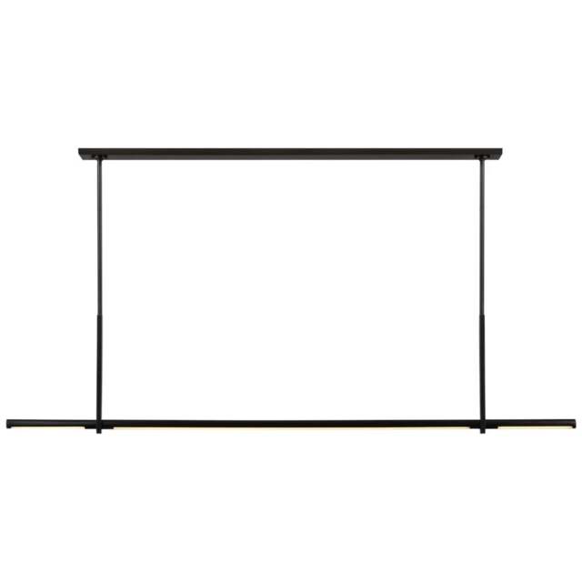Rackhams Axis Large Linear Pendant Light - Bronze - image 1