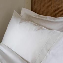 Rackhams White 300 Thread Count Easycare Cotton With Tencel Pillowcase - Standard - 4 Pack - Housewife - thumbnail 2