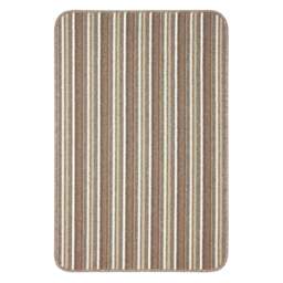 Rackhams Washable All-Purpose Stripe Cream Mats - 50X80 cm - thumbnail 1