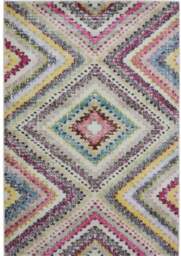 Rackhams Villa Multicolour Diamond Rug - 120X170 cm